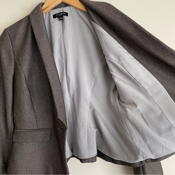 Ann Taylor Herringbone Blazer NWOT Size 8 Petite - Picture 3 of 12
